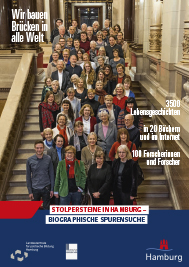Titelseite Broschüre Senatsempfang der Stolpersteininitiative Hamburg Januar 2018