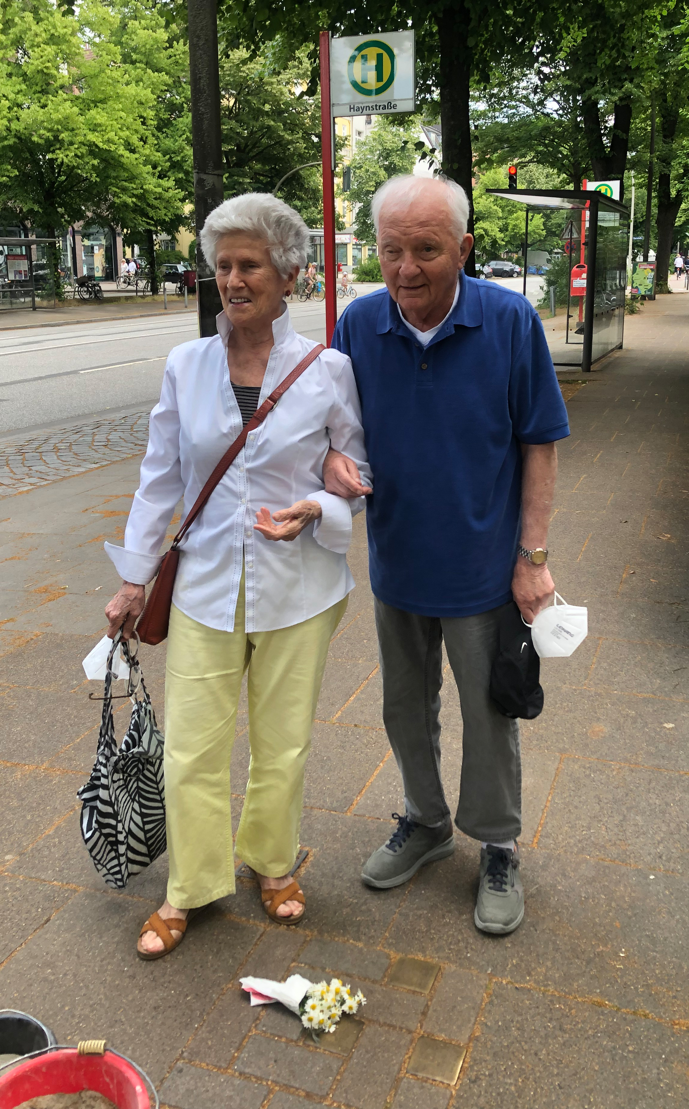 Judith und Fred Leser in der Eppendorfer Landstra�e 14, Juli 2022