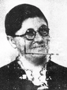 Erna Kisch, Foto mit Stempeleindruck Erna Kisch, Foto mit Stempeleindruck